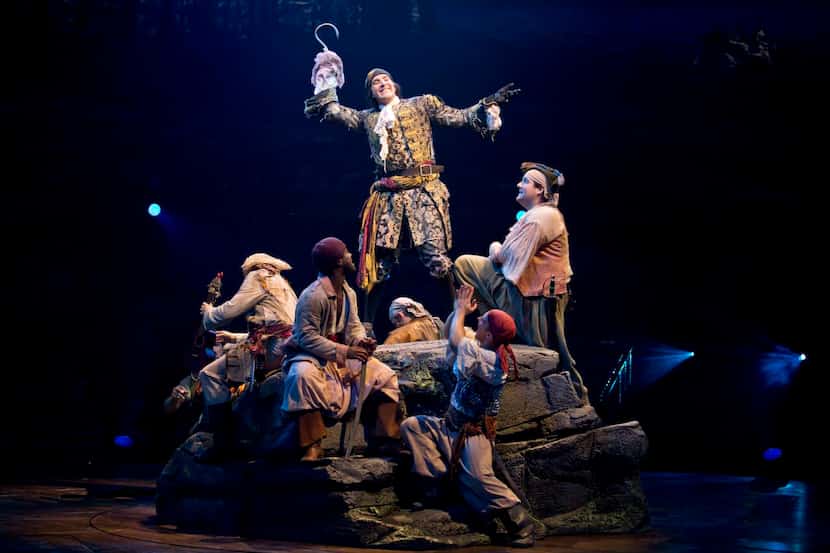 
Stephen Carlile plays Hook alongside the pirates in Threesixty Theatre’s production of...