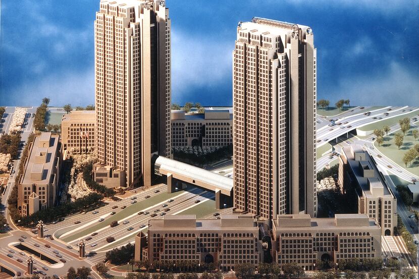 The property planned for the new tower was the site of the 1980s twin skyscraper that was...