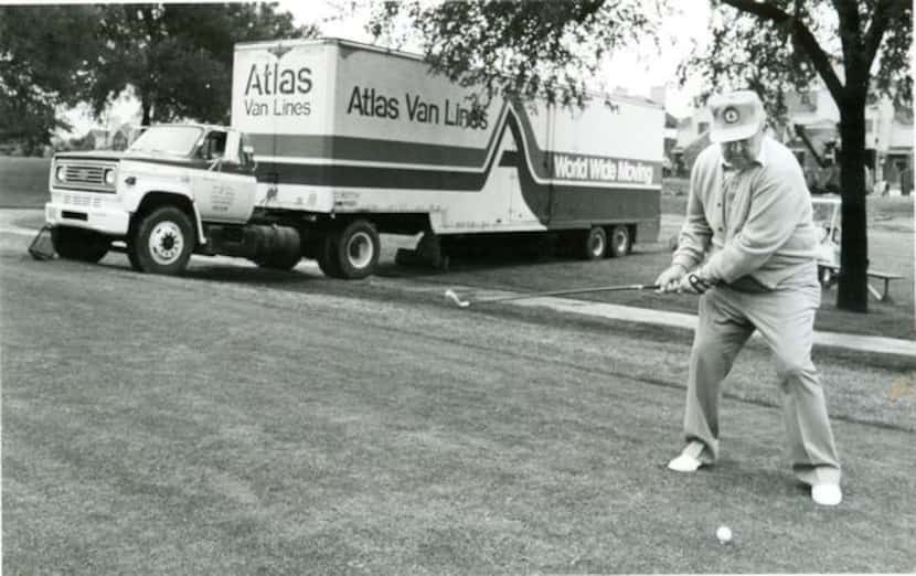 Golfers in this photo from 1987 had to deal with an unexpected obstacle on the edge of the...