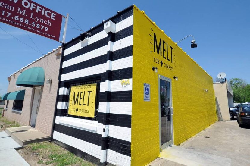 The owners' first ice cream shop, Melt, opened in April 2014 in Fort Worth.