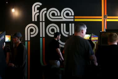 People played video games at Free Play in Richardson in 2018. The chain of arcades is...