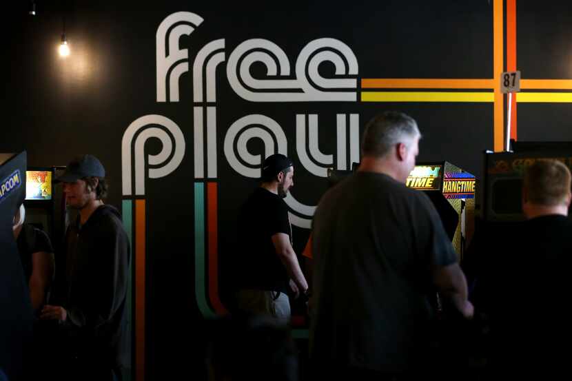 People played video games at Free Play in Richardson in 2018. The chain of arcades is...