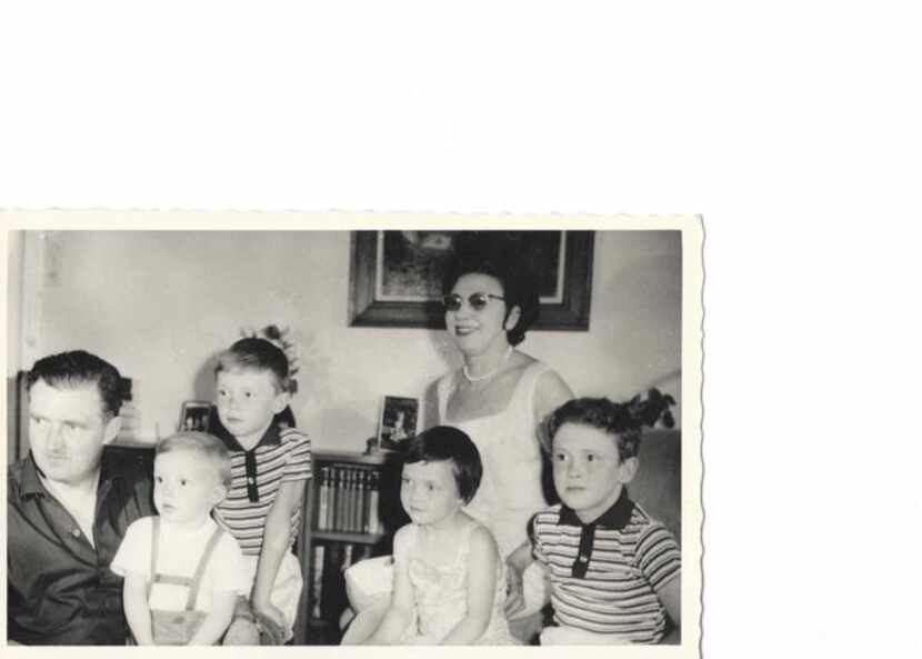 
Dennis King (far left), his sons Paul Alexandre and Mark Andrew, daughter Caroline Michele,...