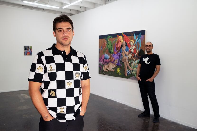 Kevin Rubén Jacobs (left), owner and founder of Olivier François Galerie, is once again...