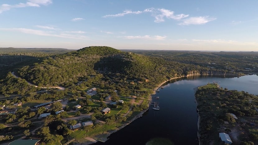 View of Lake Buchanan from Spider Mountain Bike Park