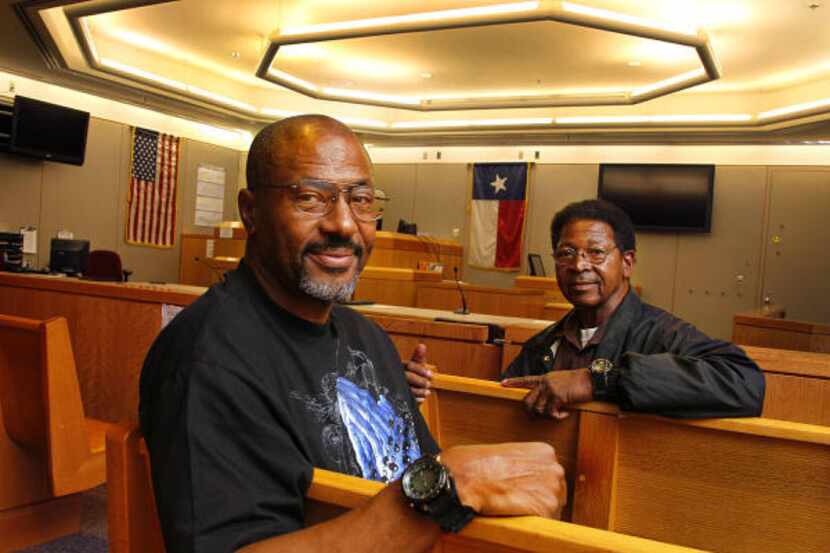 James Curtis Williams (left) and Raymond Jackson served almost 30 years of 99-year sentences...