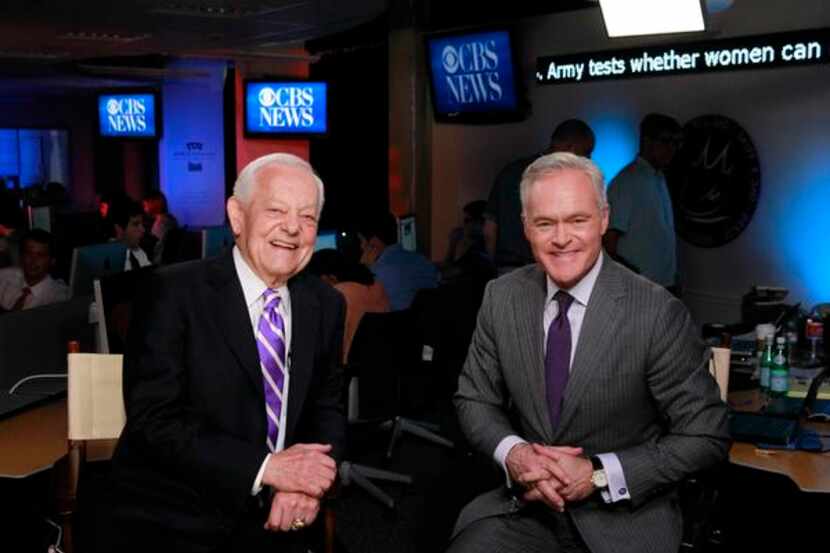 
Face the Nation moderator Bob Schieffer (left) and anchor Scott Pelley were in Fort Worth...