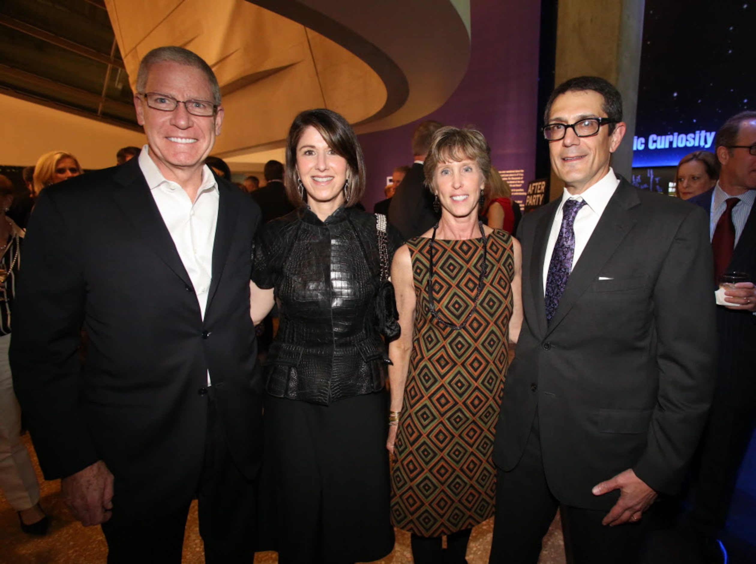 Tom Lind, Karen Katz, Kathi Lind, and Alan Katz at the "Night at the Museum 2012" event at...