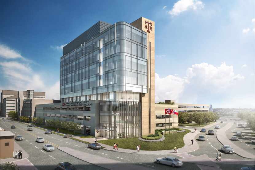 Texas A&M University plans to build a nine-story Clinic and Education building to its...