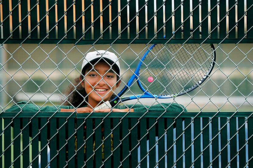 Frisco Lebanon Trail freshman girls tennis player Navya Chunduru made it to the State Finals...