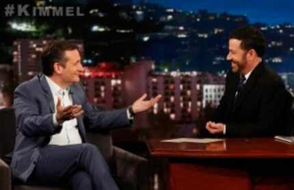  Sen. Ted Cruz appeared March 30, 2016, on ABC's Jimmy Kimmel Live. (ABC/Randy Holmes)