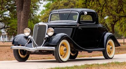 A vintage 1934 three-window Ford was one of Rhett Butler's favorites. 
