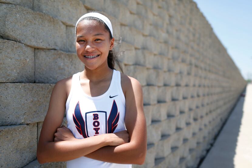 Girls Track Athlete of the Year, Aaliyah Miller of McKinney Boyd High School