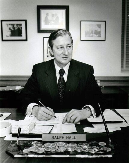 State Senator Ralph Hall in January 1971 in Austin.