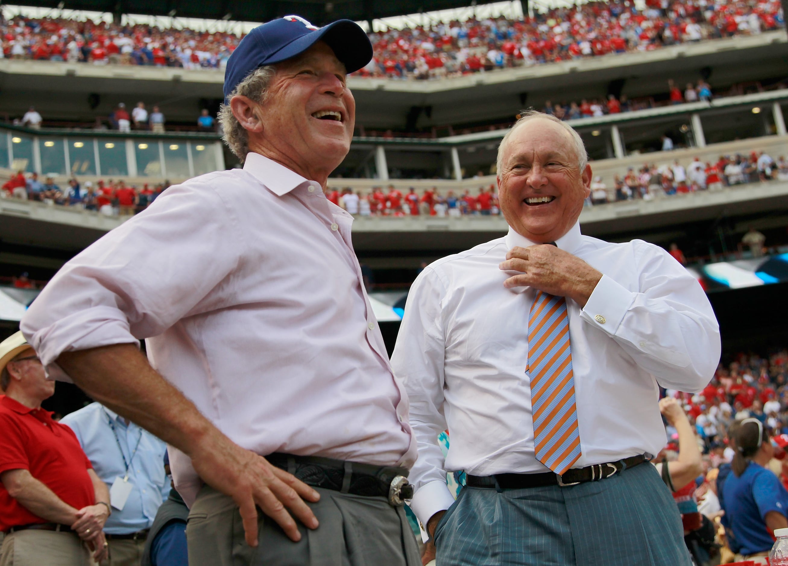 Greg Abbott, George W. Bush, Nolan Ryan Taking Part in Rangers