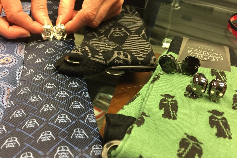 Dallas-based Cufflinks Inc. has the license to make Star Wars men's and boy's accessories....