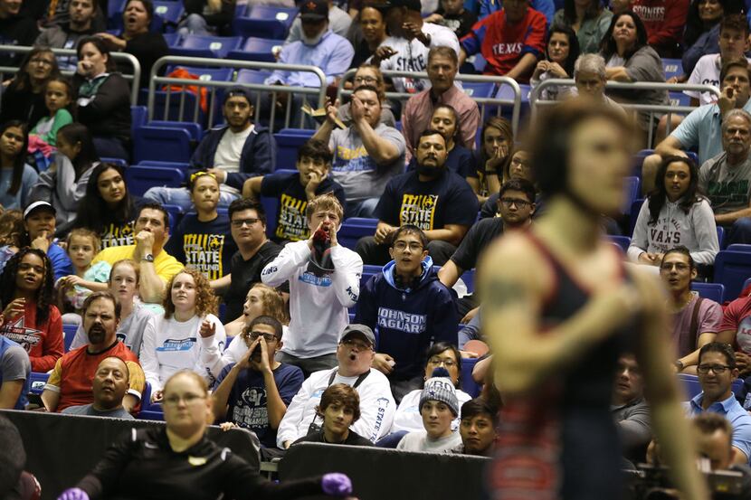 The crowd boos as Euless Trinity's Mack Beggs, a transgender male, wins the state title...