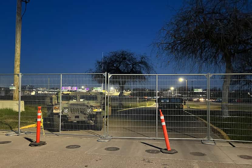 The Texas National Guard takes control of Shelby Park in Eagle Pass on Thursday, Jan. 11,...