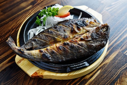 Atka mackerel is one of the whole-fish dishes at BCD Tofu House in Carrollton.