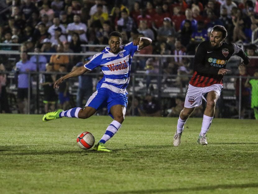 Fort Worth Vaqueros (blue) take on NTX Rayados (black) in US Open Cup play. (5-9-18)