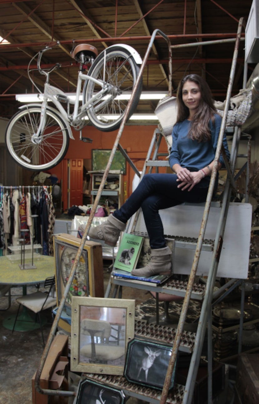 Mary Padian, at her shop, Mary's Finds, is one of the participants on "Storage Wars: Texas."