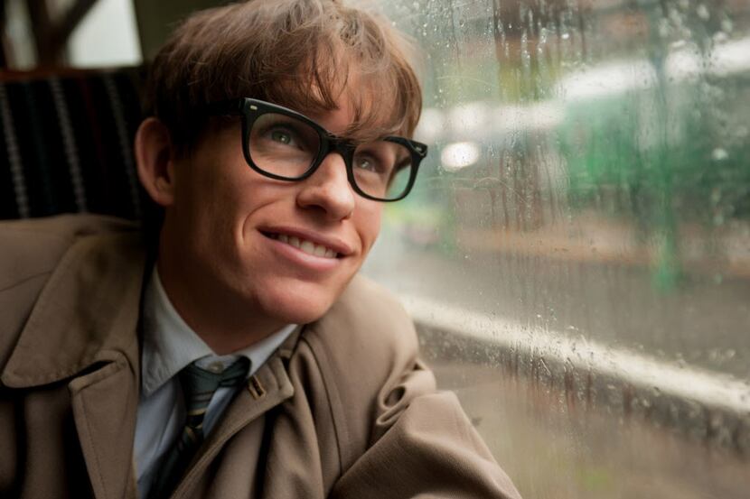 This image released by Focus Features shows Eddie Redmayne as Stephen Hawking in a scene...