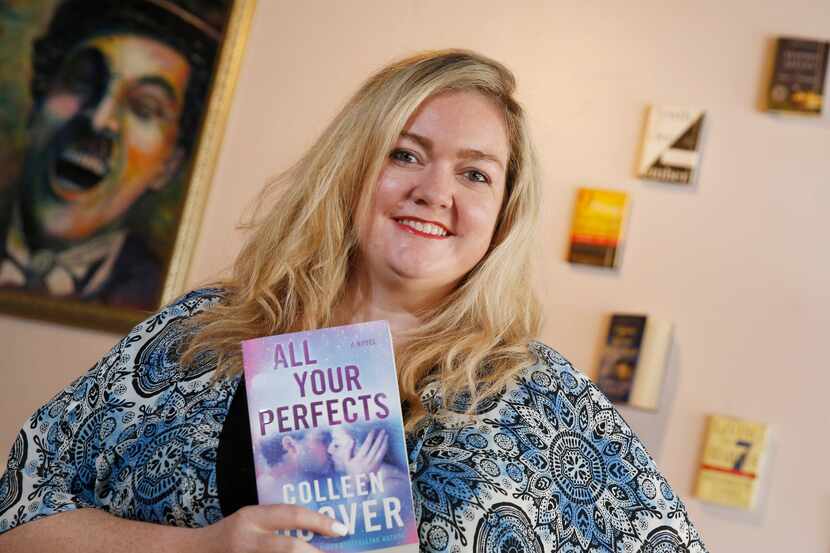 Colleen Hoover, author of All Your Perfects, at her bookstore in Sulphur Springs.