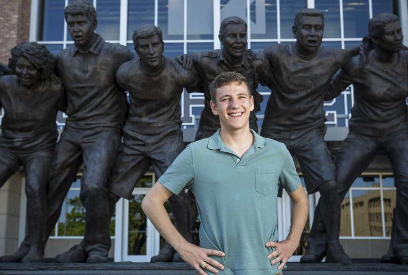 Texas A&M's newly-elected student body president Bobby Brooks, a junior from Belton, Texas,...