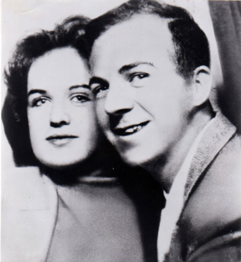 Marina and Lee Harvey Oswald are shown in a photo taken in a photography booth in Dallas,...