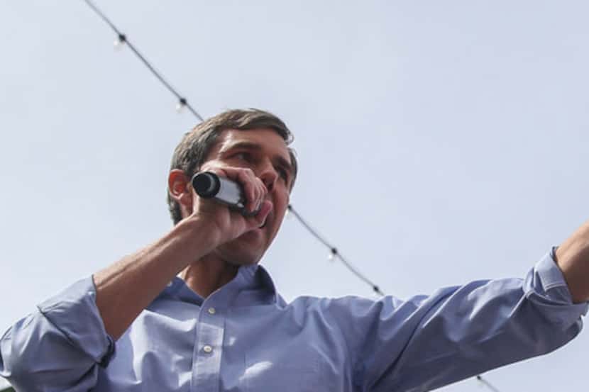 Beto O'Rourke spoke at a presidential campaign kickoff rally on March 30 in downtown El...
