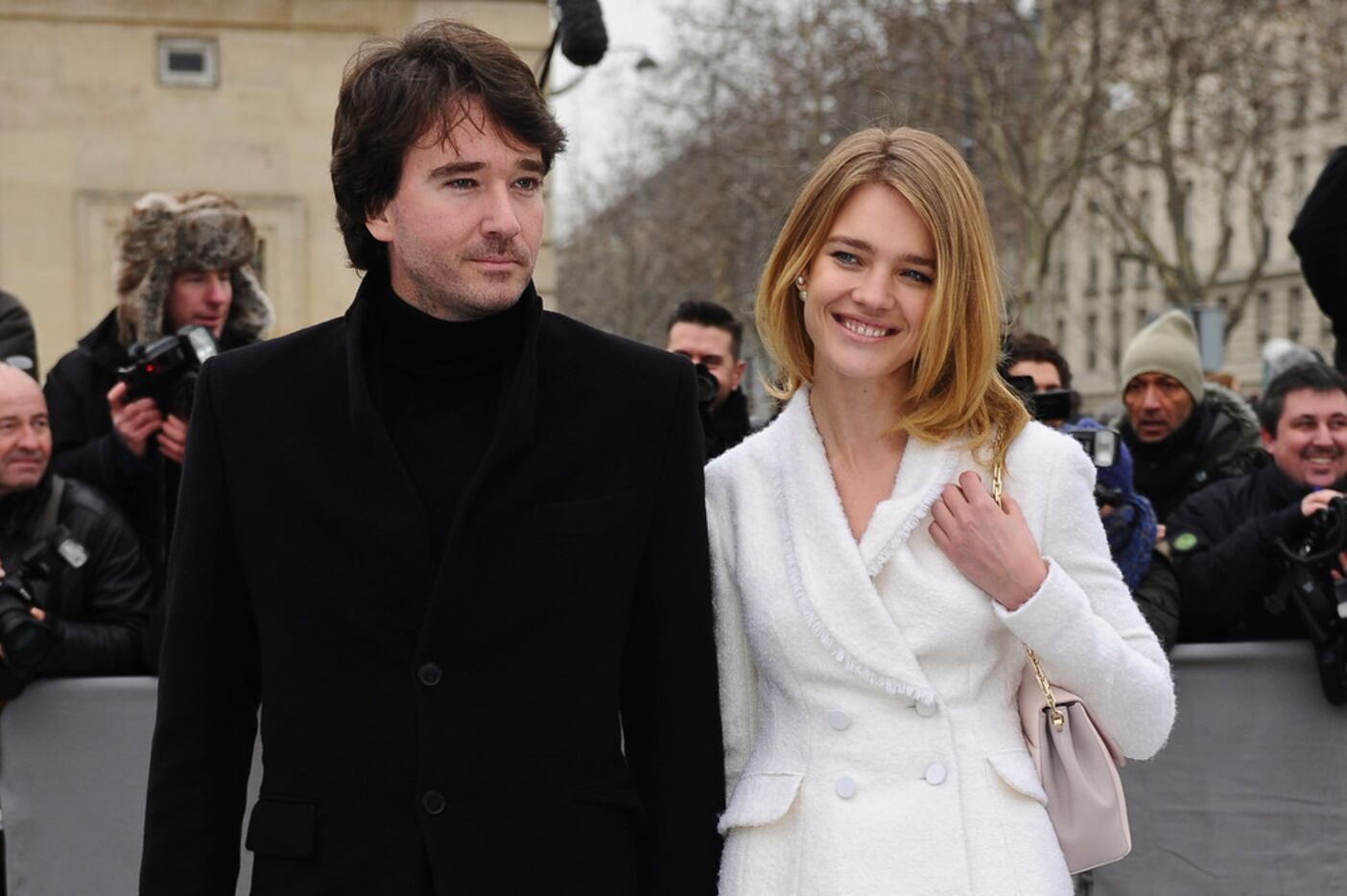 FILE - In this Friday, March 1, 2013 file photo Antoine Arnault and Natalia Vodianova arrive...