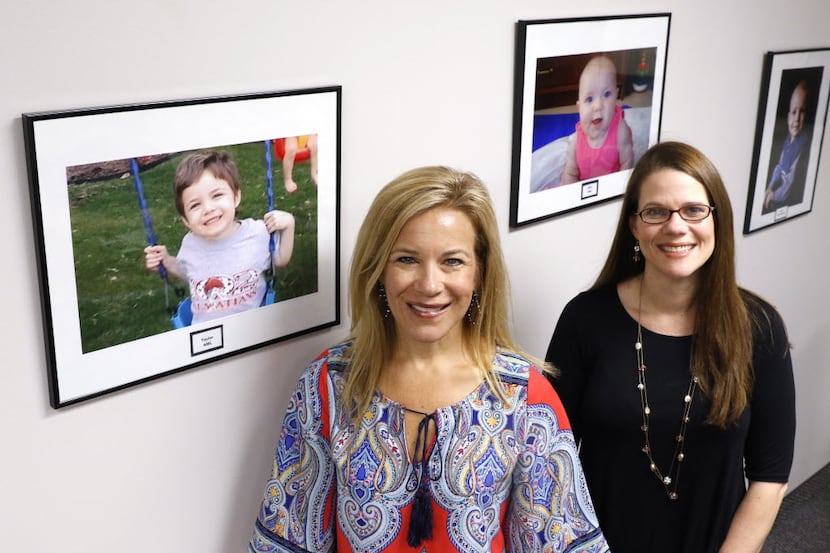 Larissa Linton, left, Executive Director/Co-Founder of Heroes for Children and Jenny Dowen,...