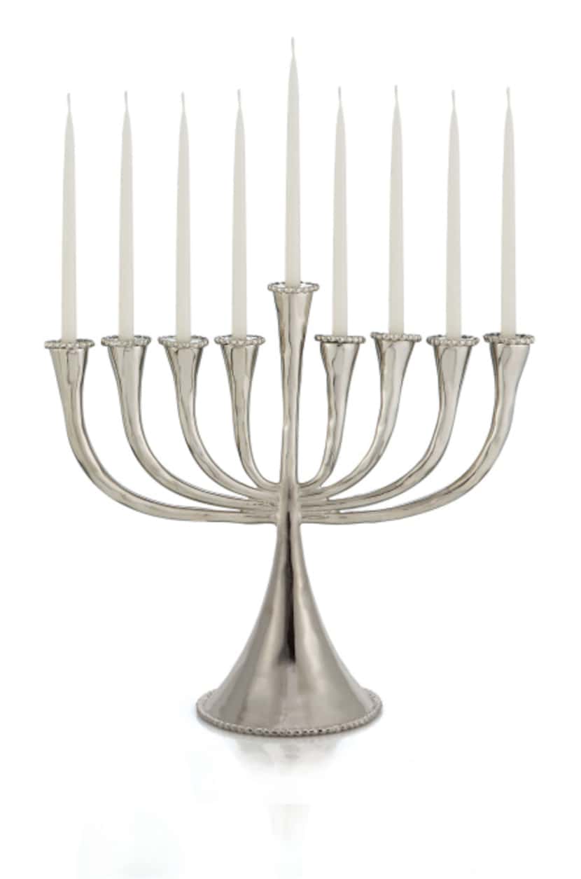 The Molten menorah by Michael Aram is $189 at Neiman Marcus NorthPark Center, Dallas, and...