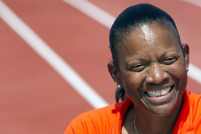 In this March 31, 2011, file photo, Texas women's head track and field coach Beverly Kearney...