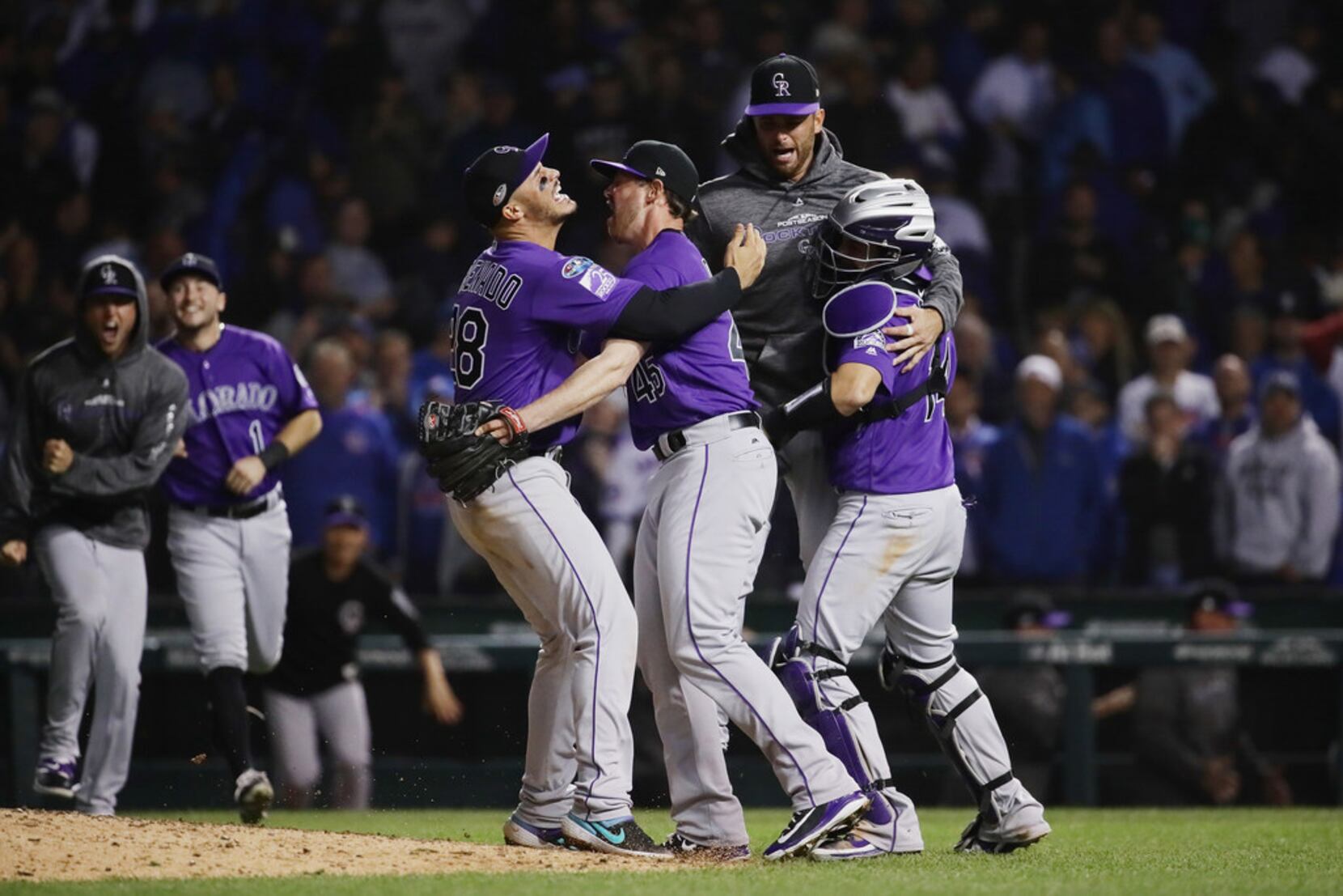 Rockies outlast Cubs to win NL wild-card game 2-1 in 13 innings