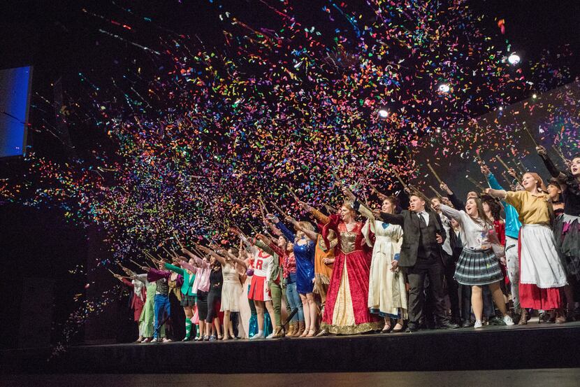 High School Musical Theatre Awards finale
with confetti