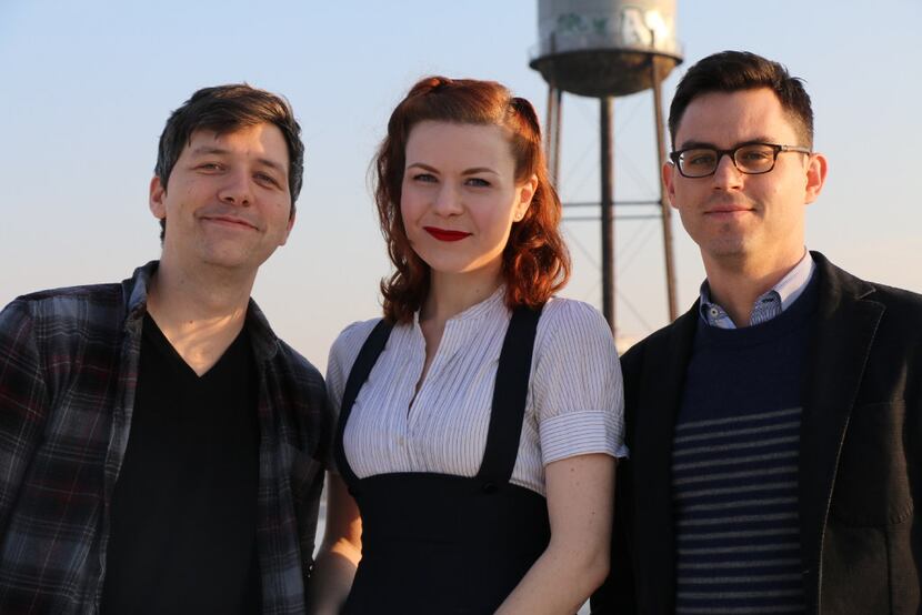 Atlas Obscura co-founders Dylan Thuras (left) and Joshua Foer (right) with associate editor...