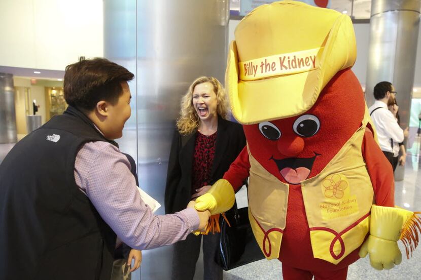 Kidney transplant patient Jun Choi, left, and Tresha Glowacki  meet The National Kidney...