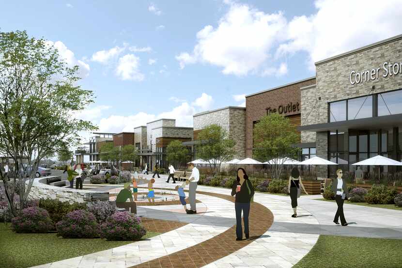 The Shops at Mustang Station will open on Valley View Lane early next year