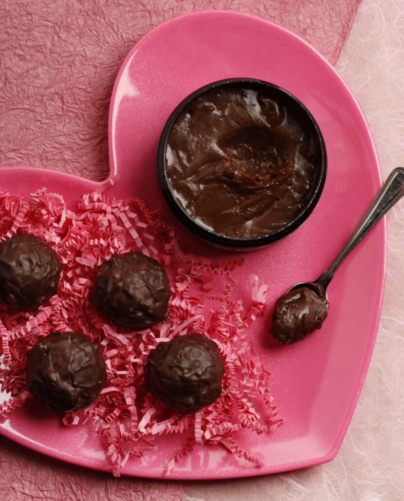 Tub of Love (jar) and Exotic Fudge from Dude Sweet Chocolate. 