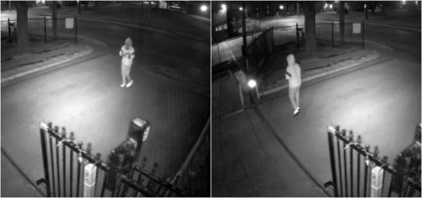Dallas police released these surveillance images in connection with the shooting death of...