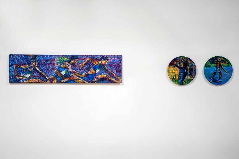 Visual artist LaShonda Cooks has three pieces in the exhibition and says she was honored to...