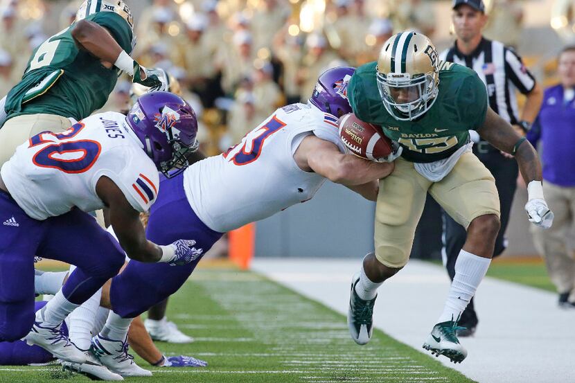 Baylor wide receiver Tony Nicholson (13) is pictured during the Northwestern State...