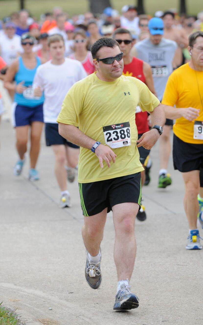 Matthew Stoebner begins the Hottest Half at Norbuck Park on Sunday, August 12, 2012     