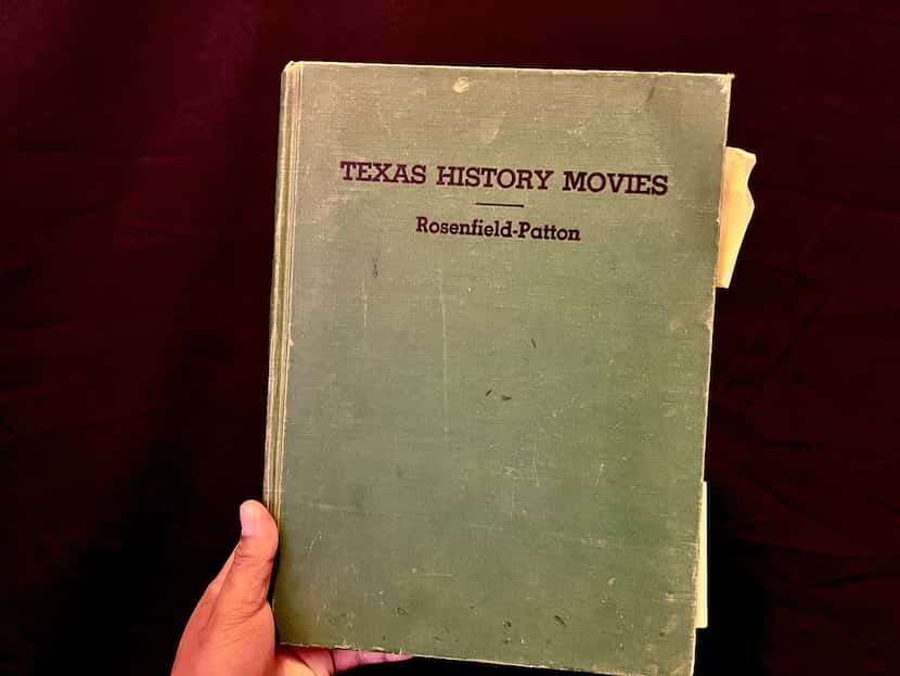 History professor Gene B. Preuss of the University of Houston-Downtown, shows his 1928 copy...