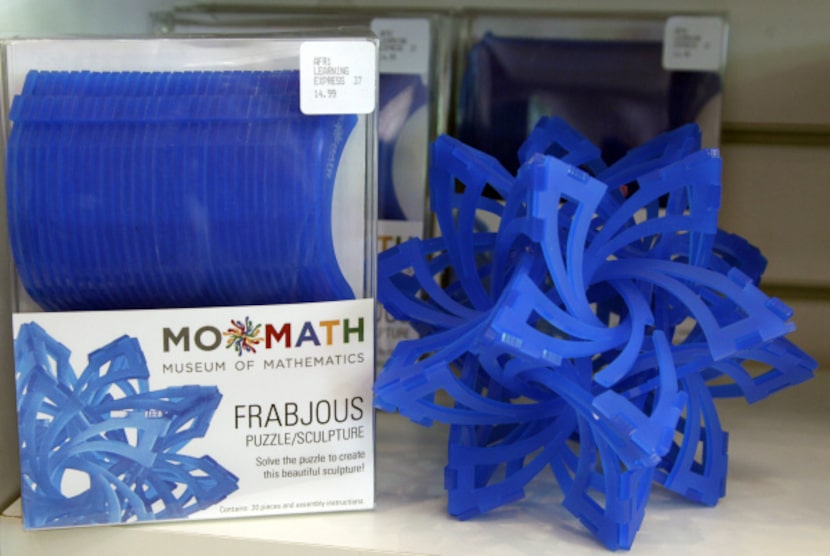 Frabjous is a sculpture and geometric puzzle consisting of 30 identical pieces that create a...