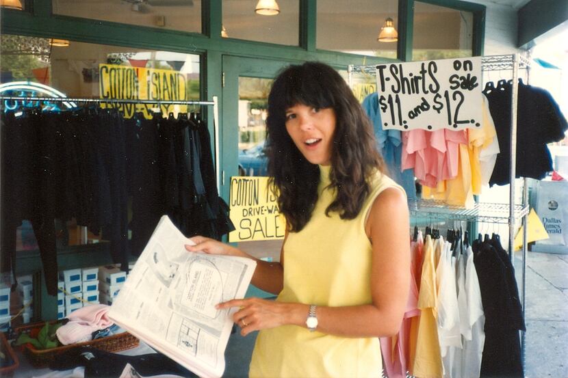Left: Owner Patty Feinstein stands outside Cotton Island on its sixth birthday in 1989....
