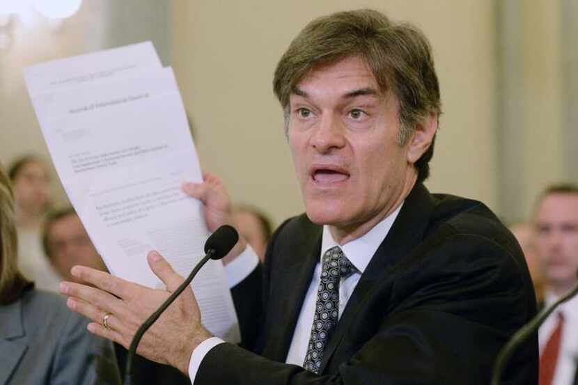 
Mehmet Oz testified that he believes in the products he mentions on his show and said his...