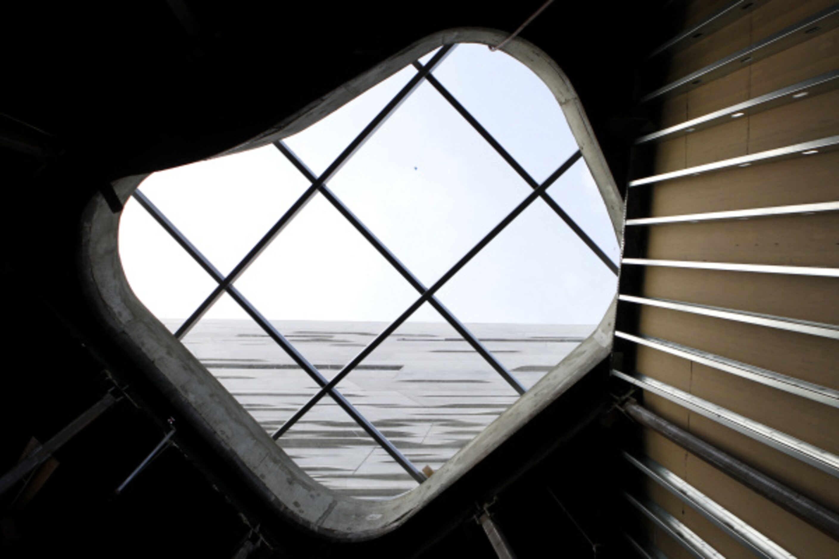 A skylight inside the $185-million Perot Museum of Nature and Science which is slated to...