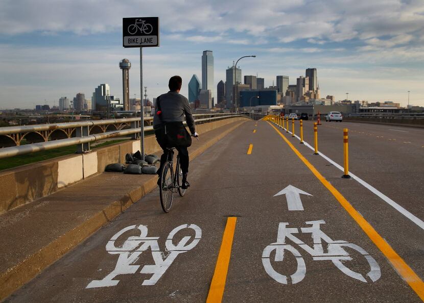 Dallas' new budget calls for adding $500,000 to the city's bike-lane budget every year for...